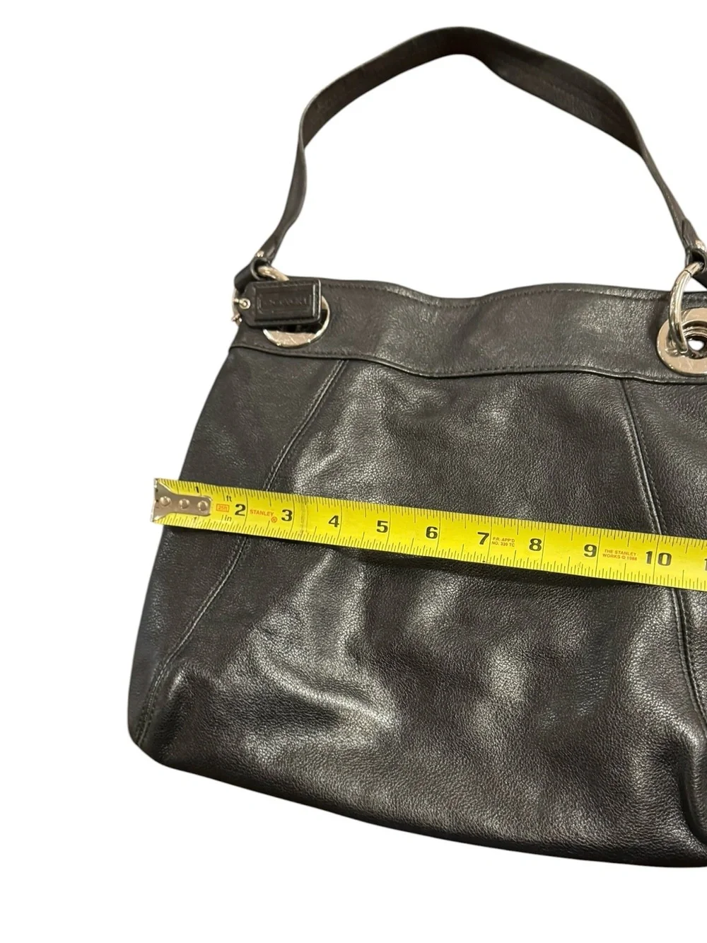 Coach Ashley Pleated Hobo Bag, Black Leather, Style F17605